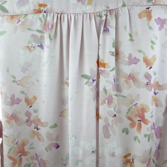 Cloth & Stone Midi Button Front Floral Shirt Dress Pink S - Picture 10 of 10